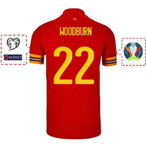Camiseta woodburn 22 Gales 2020 Primera Equipacion