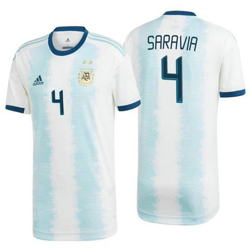 Camisetas Saravia 4 Argentina 2020 Primera Equipacion