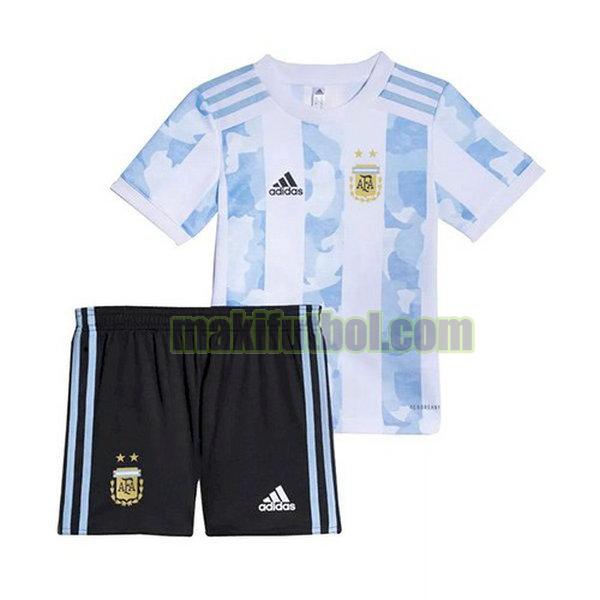 camisetas argentina niño 2021 2022 primera azul blanco
