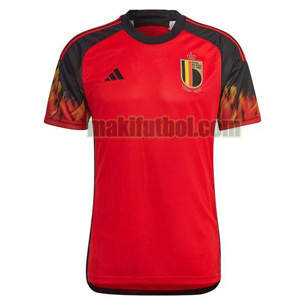 camisetas bélgica 2022 2023 primera rojo negro