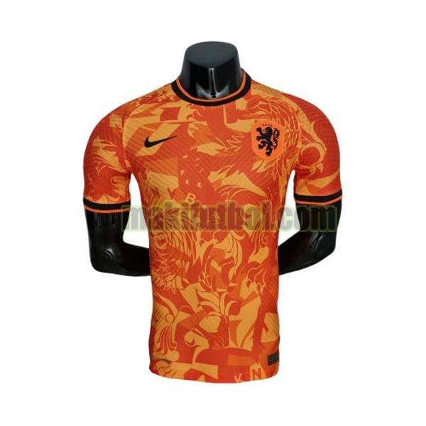 camisetas entrenamiento holanda 2022 player naranja