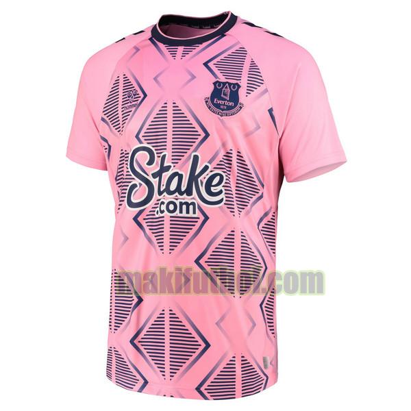 camisetas everton 2022 2023 segunda tailandia rosa