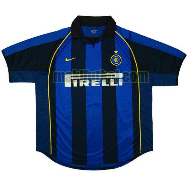 camisetas inter milan 2001-2002 primera azul