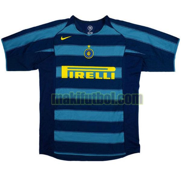 camisetas inter milan 2004-2005 tercera azul