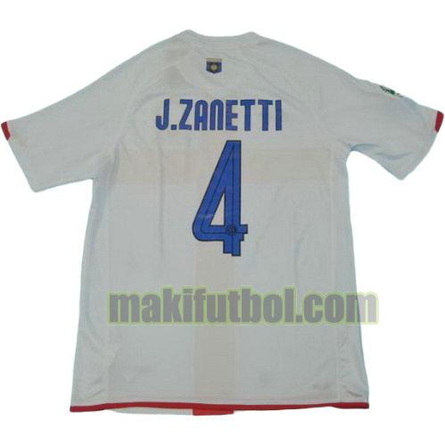 camisetas inter milan 2007-2008 segunda j.zanetti 4