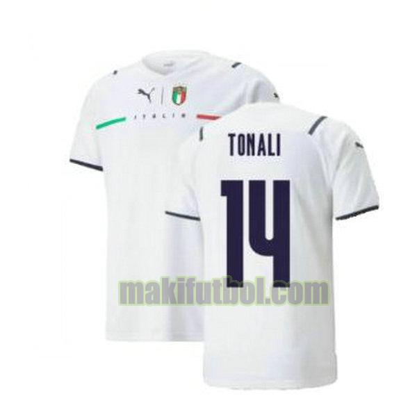 camisetas italia 2021 2022 segunda tonali 14 blanco