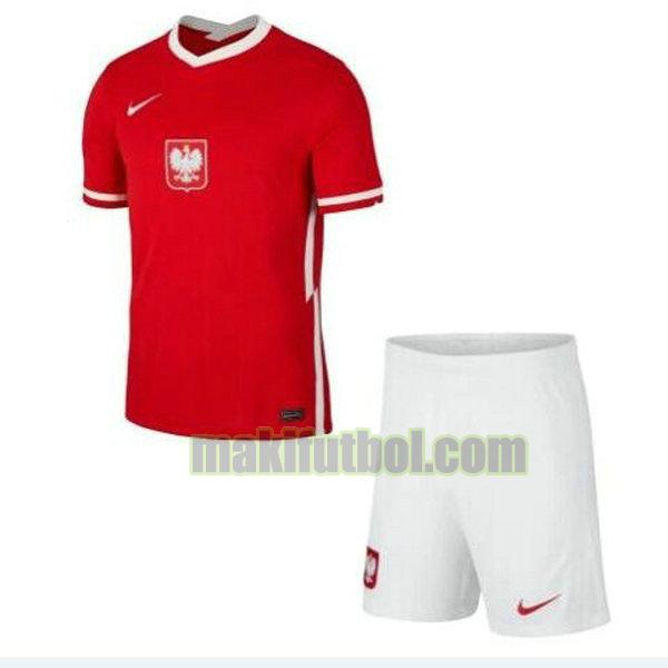 camisetas polonia niño 2021 2022 segunda rojo