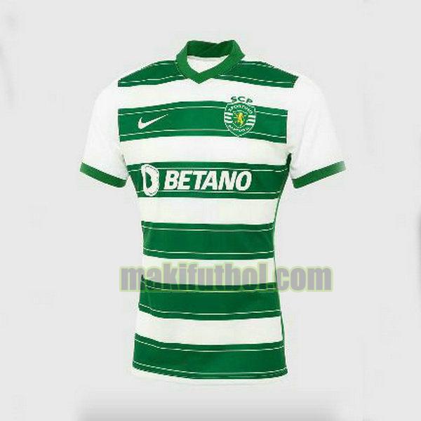 camisetas sporting lisbon 2021 2022 primera equipacion verde blanco