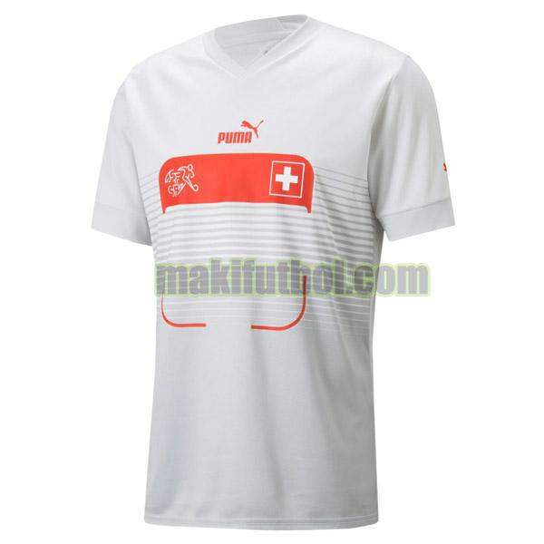 camisetas suiza 2022 segunda tailandia blanco