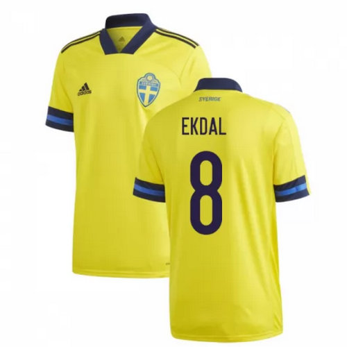 Camiseta Suecia ekdal 8 Primera Equipacion 2020-2021