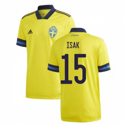 Camiseta Suecia isak 15 Primera Equipacion 2020-2021