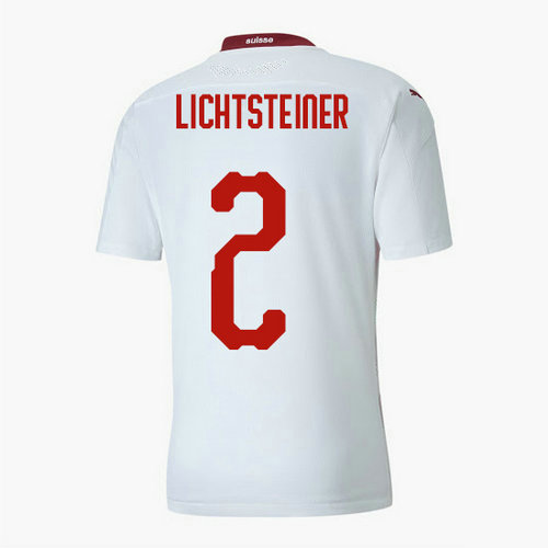 Camiseta Suiza lichtsteiner 2 Segunda Equipacion 2020-2021
