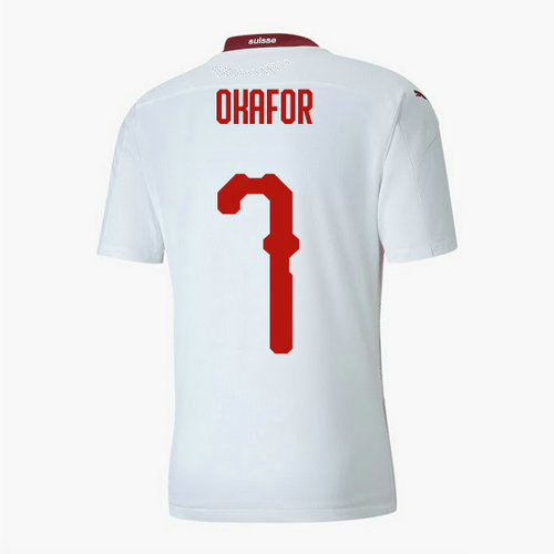 Camiseta Suiza okafor 7 Segunda Equipacion 2020-2021