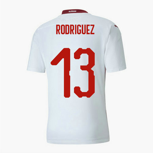 Camiseta Suiza rodriguez 13 Segunda Equipacion 2020-2021