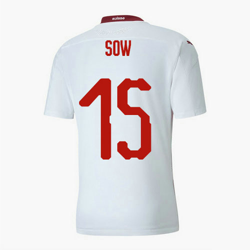 Camiseta Suiza sow 15 Segunda Equipacion 2020-2021