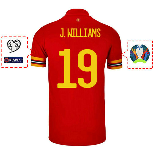 Camiseta j.williams 19 Gales 2020 Primera Equipacion
