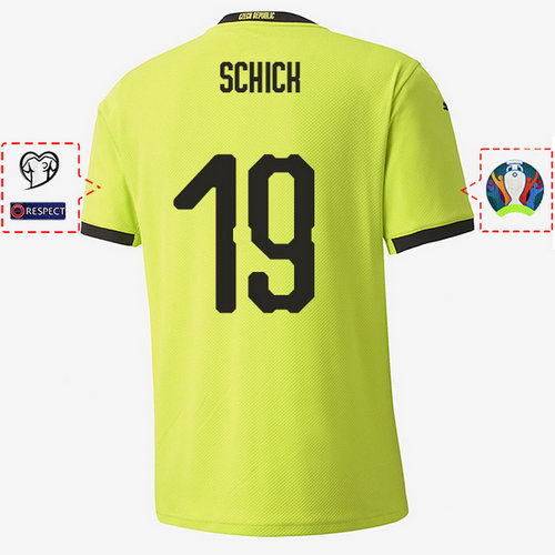 Camiseta schick 19 República Checa 2020 Segunda Equipacion