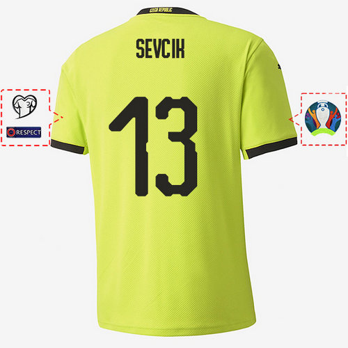Camiseta sevcik 13 República Checa 2020 Segunda Equipacion