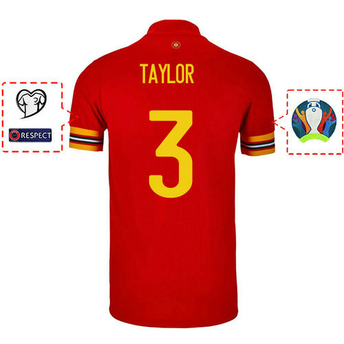 Camiseta taylor 3 Gales 2020 Primera Equipacion