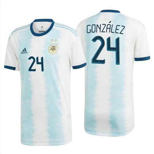 Camisetas González 24 Argentina 2020 Primera Equipacion