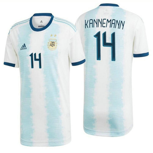Camisetas Kannemann 14 Argentina 2020 Primera Equipacion