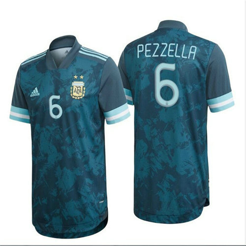Camisetas Pezzella 6 argentina 2020 Segunda Equipacion