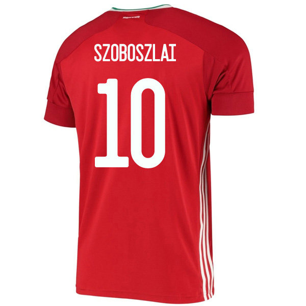 Camisetas szoboszlai 10 Hungría 2020 Primera Equipacion