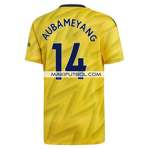 camiseta Aubameyang 14 arsenal 2019-2020 segunda equipacion