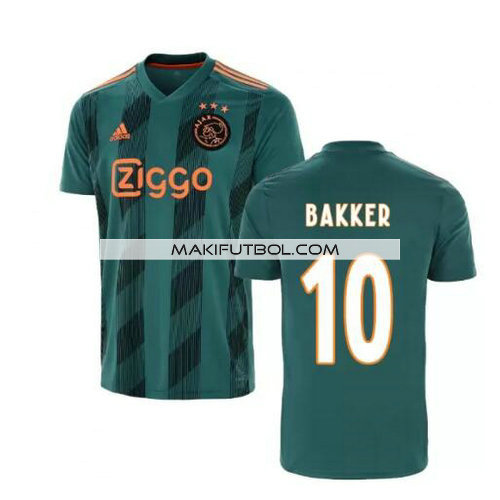 camiseta Bakker 10 ajax 2019-2020 segunda equipacion