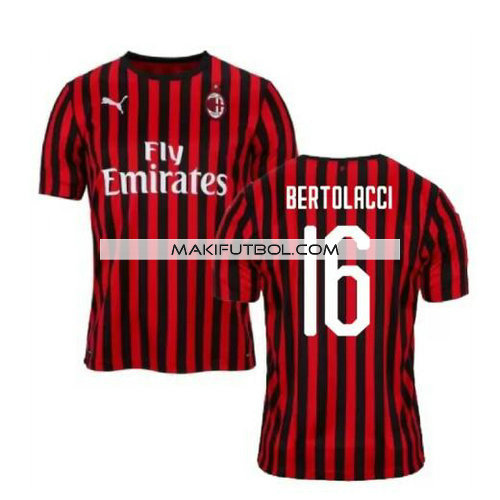 camiseta Bertolacci 16 ac milan 2019-2020 primera equipacion