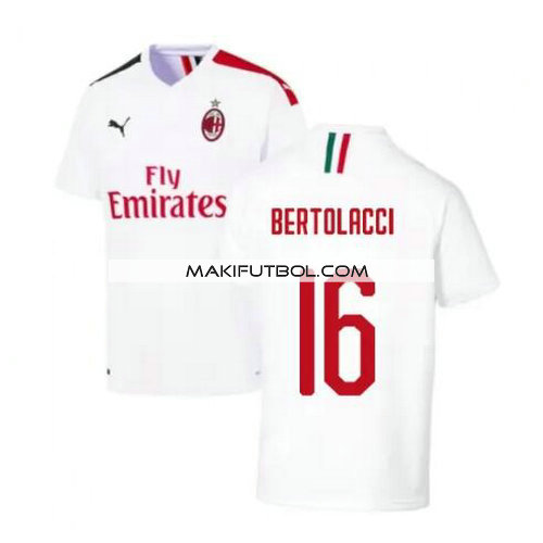 camiseta Bertolacci 16 ac milan 2019-2020 segunda equipacion