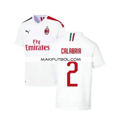 camiseta Calabria 2 ac milan 2019-2020 segunda equipacion