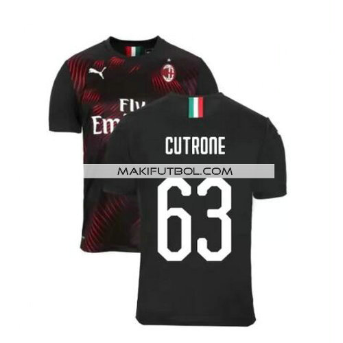 camiseta Cutrone 63 ac milan 2019-2020 tercera equipacion