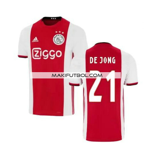 camiseta De Jong 21 ajax 2019-2020 primera equipacion
