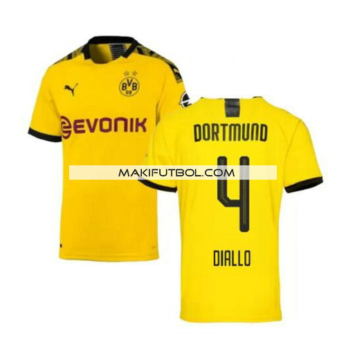 camiseta Diallo 4 borussia dortmund 2019-2020 primera equipacion