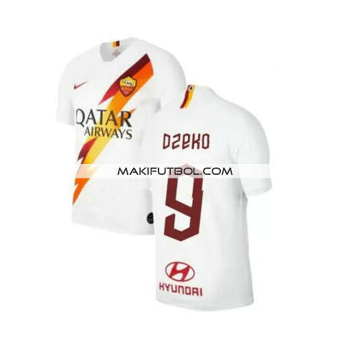 camiseta Dzeko 9 as roma 2019-2020 segunda equipacion