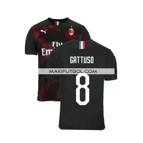 camiseta Gattuso 8 ac milan 2019-2020 tercera equipacion