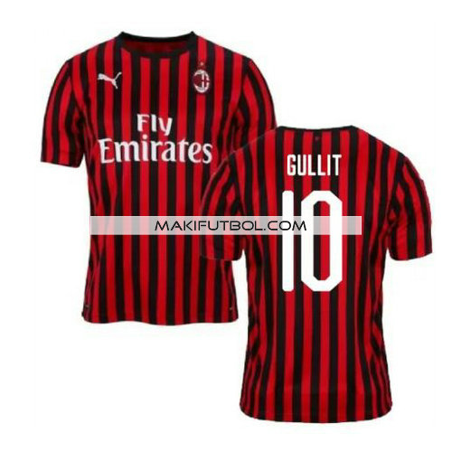 camiseta Gullit 10 ac milan 2019-2020 primera equipacion