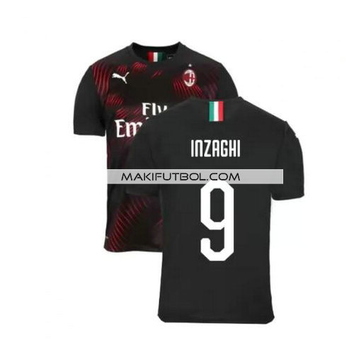 camiseta Inzaghi 9 ac milan 2019-2020 tercera equipacion