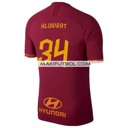 camiseta Kluivert 34 as roma 2019-2020 primera equipacion