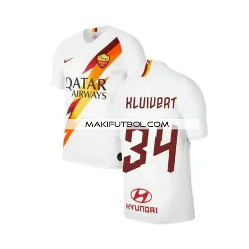 camiseta Kluivert 34 as roma 2019-2020 segunda equipacion