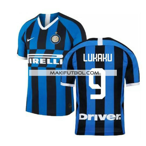 camiseta Lukaku 9 inter milan 2019-2020 primera equipacion