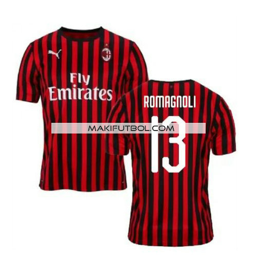 camiseta Romagnoli 13 ac milan 2019-2020 primera equipacion