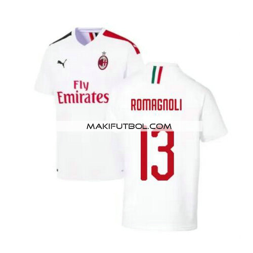 camiseta Romagnoli 13 ac milan 2019-2020 segunda equipacion