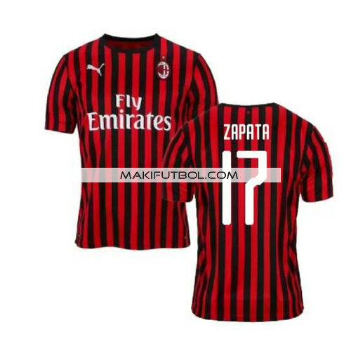 camiseta Zapata 17 ac milan 2019-2020 primera equipacion