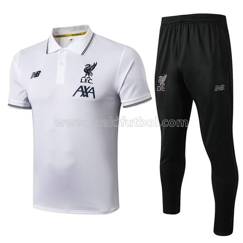 camiseta liverpool polo 2019-2020 blanco