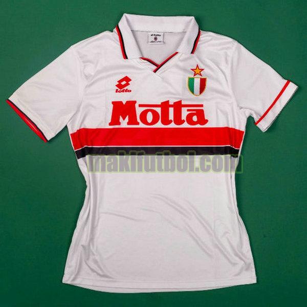 camisetas ac milan 1993-1994 segunda blanco
