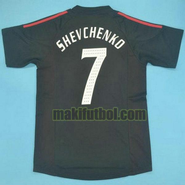 camisetas ac milan 2002-2003 tercera shevchenko 7 negro