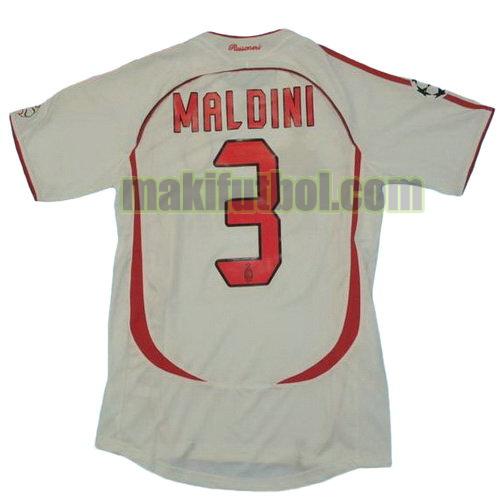 camisetas ac milan 2006-2007 segunda maldini 3