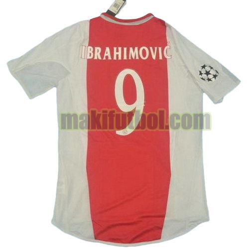 camisetas ajax 2004-2005 primera ibrahimovic 9